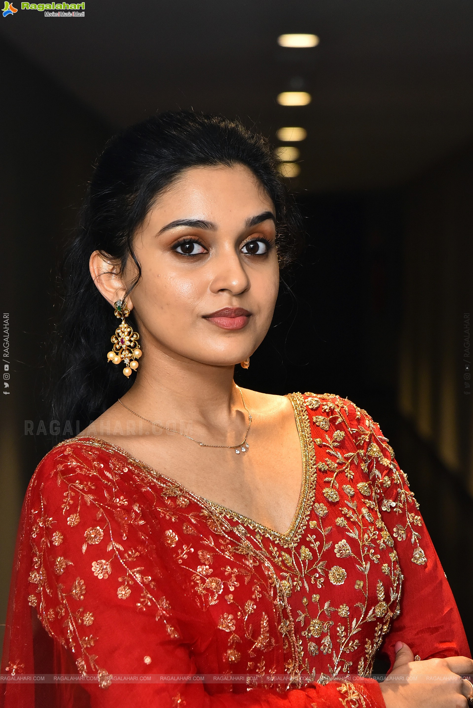 Nidhi Pradeep at Godari Gattupaina Movie Teaser Launch, HD Gallery