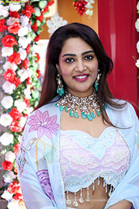 Nirupama stills in White Designer Lehenga Choli