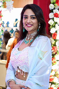 Nirupama stills in White Designer Lehenga Choli