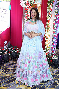 Nirupama stills in White Designer Lehenga Choli