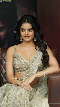 Riddhi Kumar at The Rajasaab Blockbuster Meet