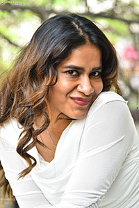 Sahithi Dasari at Trimukha Movie Press Meet