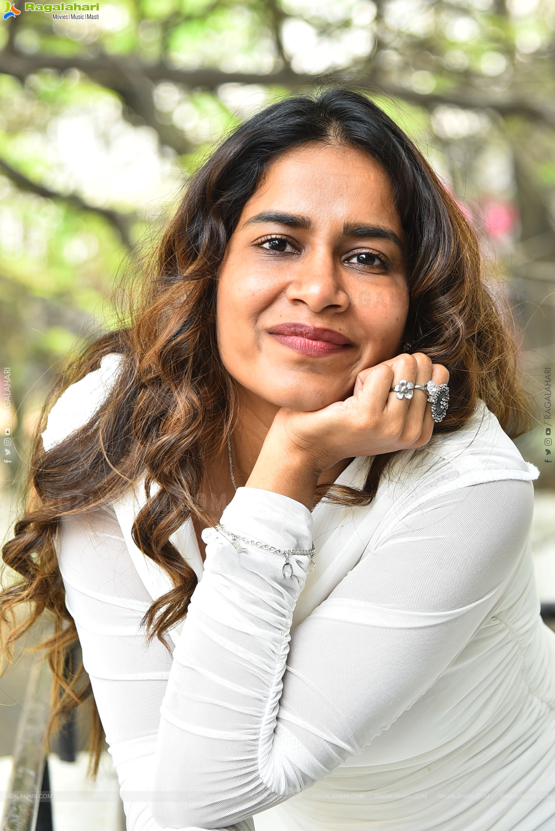 Sahithi Dasari at Trimukha Movie Press Meet, HD Gallery