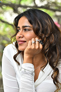 Sahithi Dasari at Trimukha Movie Press Meet