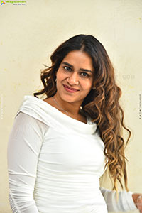 Sahithi Dasari at Trimukha Movie Press Meet