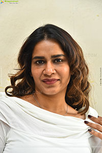 Sahithi Dasari at Trimukha Movie Press Meet