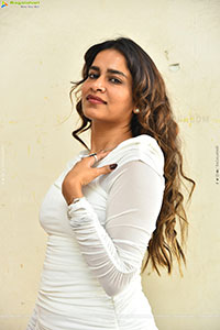 Sahithi Dasari at Trimukha Movie Press Meet