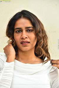 Sahithi Dasari at Trimukha Movie Press Meet