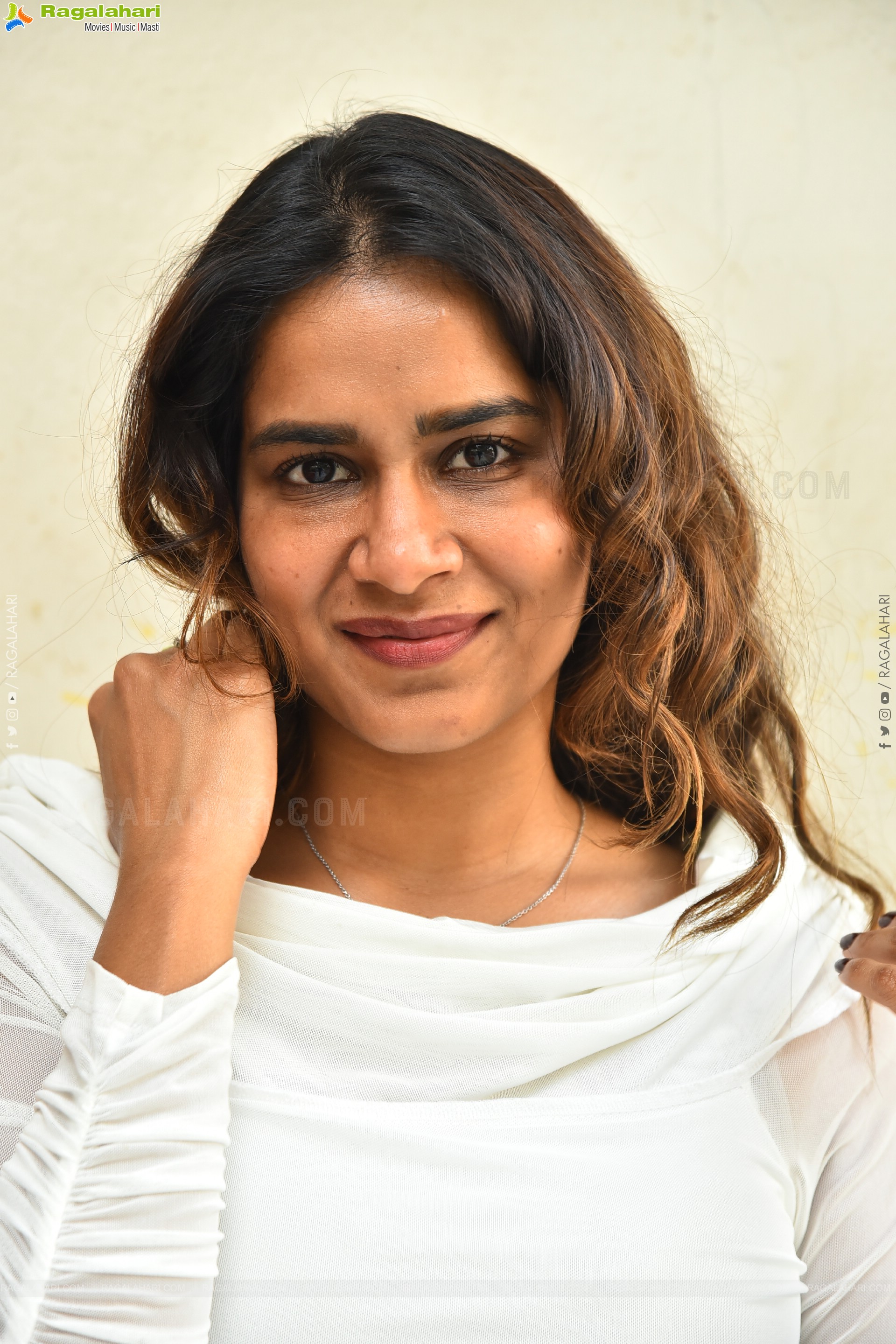 Sahithi Dasari at Trimukha Movie Press Meet, HD Gallery