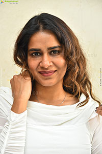 Sahithi Dasari at Trimukha Movie Press Meet