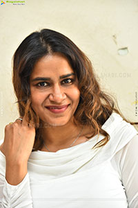Sahithi Dasari at Trimukha Movie Press Meet