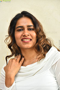 Sahithi Dasari at Trimukha Movie Press Meet