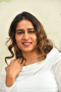 Sahithi Dasari at Trimukha Movie Press Meet