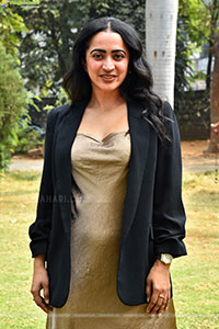 Shruthi Shetty at Sky Movie Pre Release Press Meet