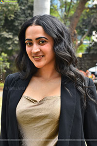 Shruthi Shetty at Sky Movie Pre Release Press Meet