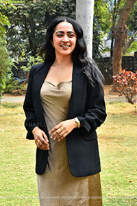 Shruthi Shetty at Sky Movie Pre Release Press Meet