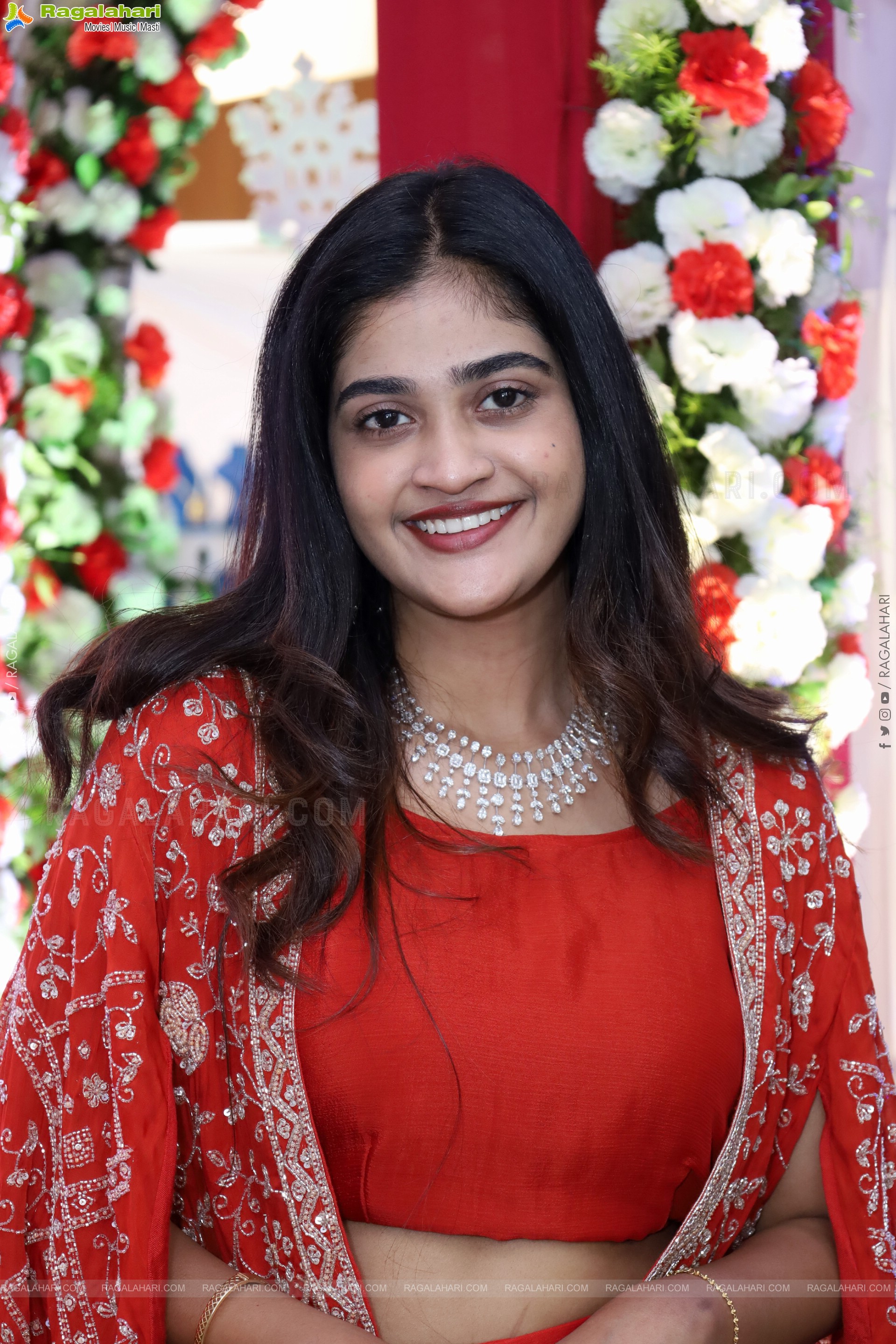 Sindhu Dunna in Orange Designer Dress, HD Gallery