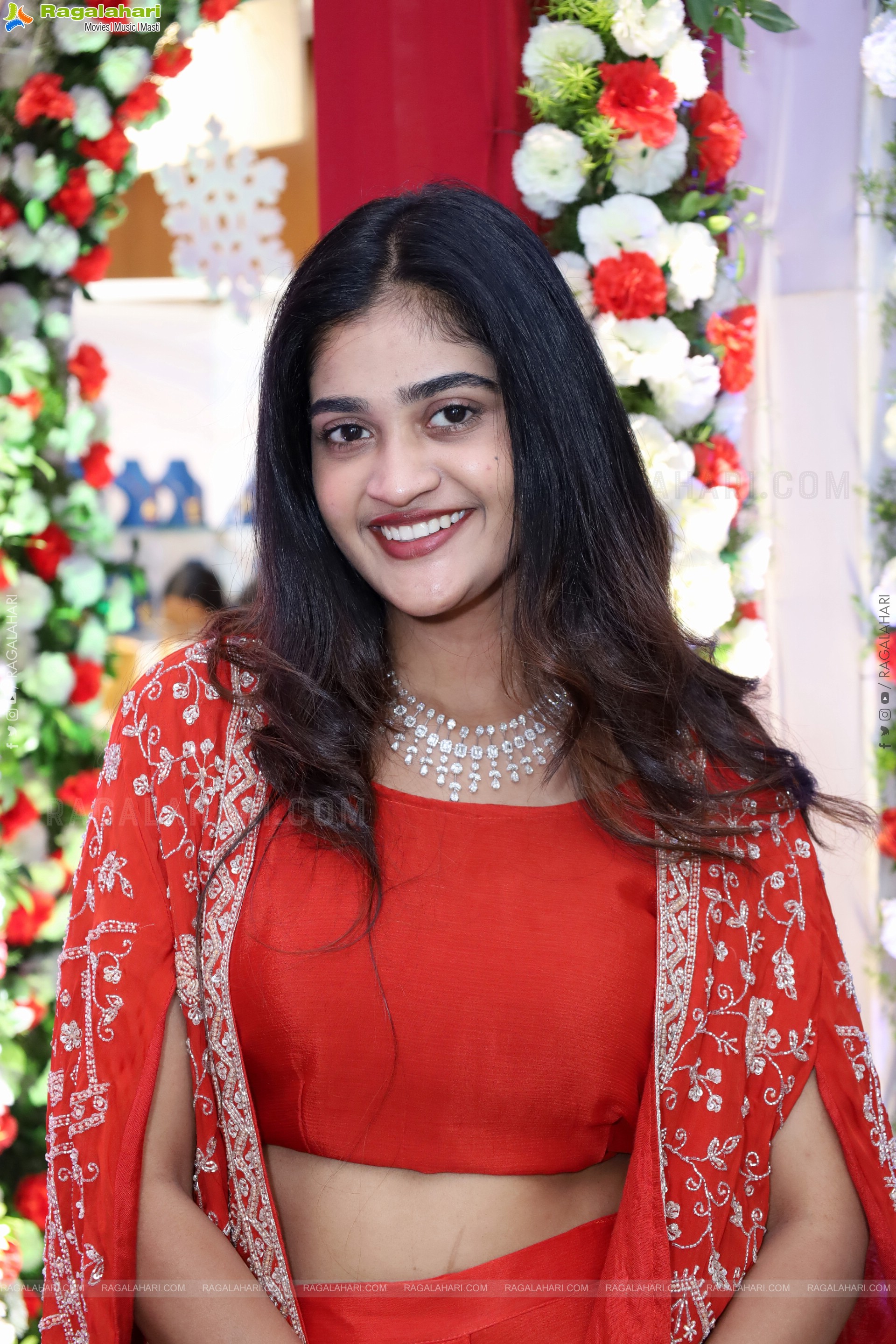 Sindhu Dunna in Orange Designer Dress, HD Gallery