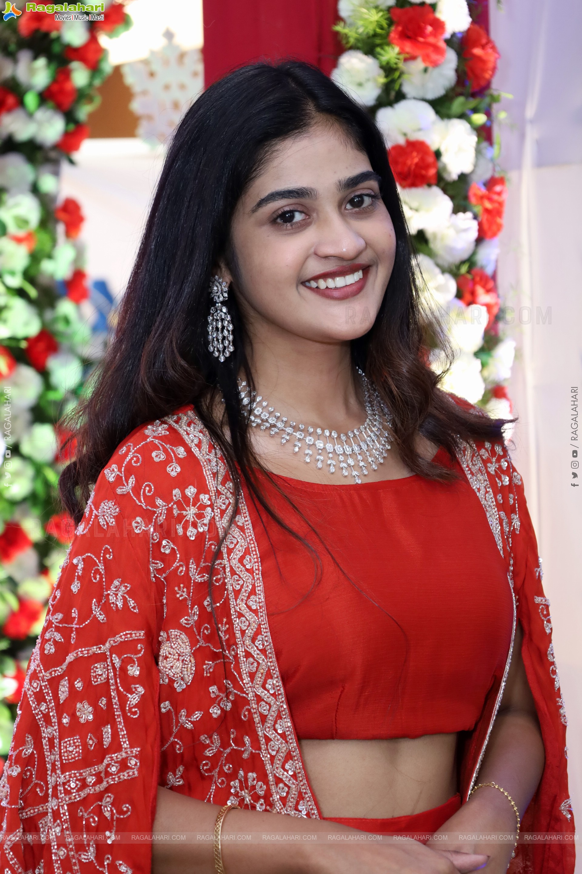 Sindhu Dunna in Orange Designer Dress, HD Gallery