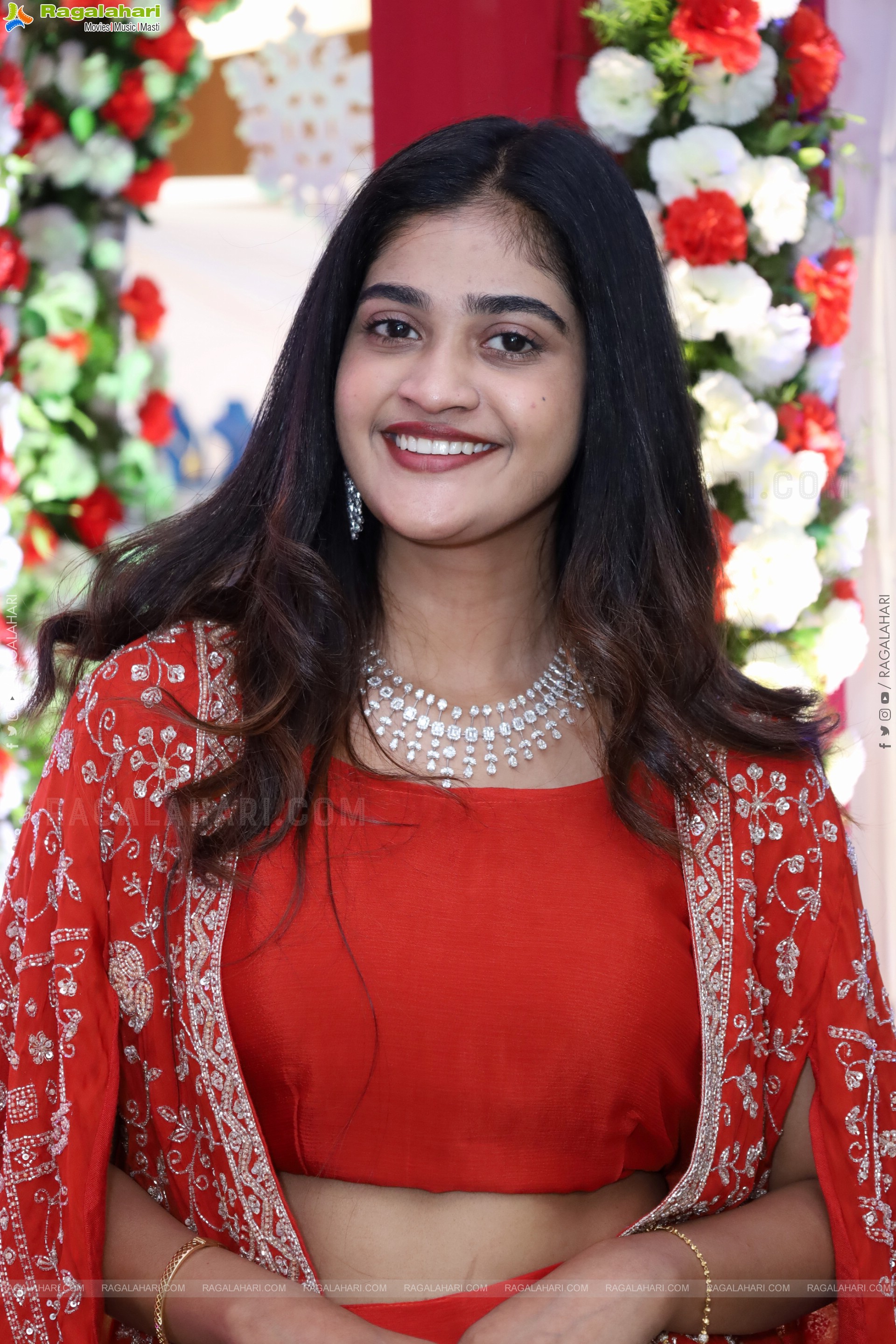 Sindhu Dunna in Orange Designer Dress, HD Gallery