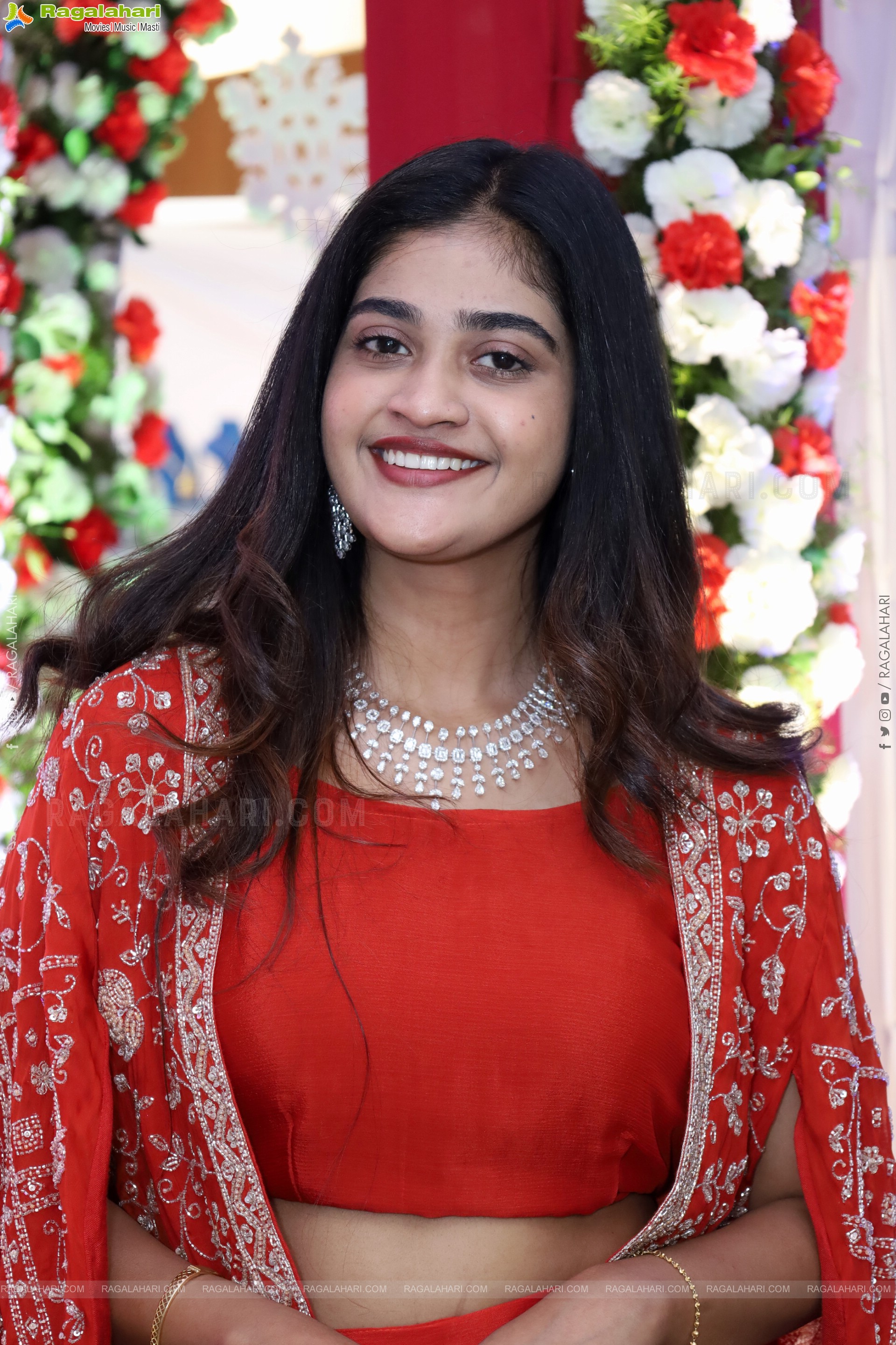 Sindhu Dunna in Orange Designer Dress, HD Gallery