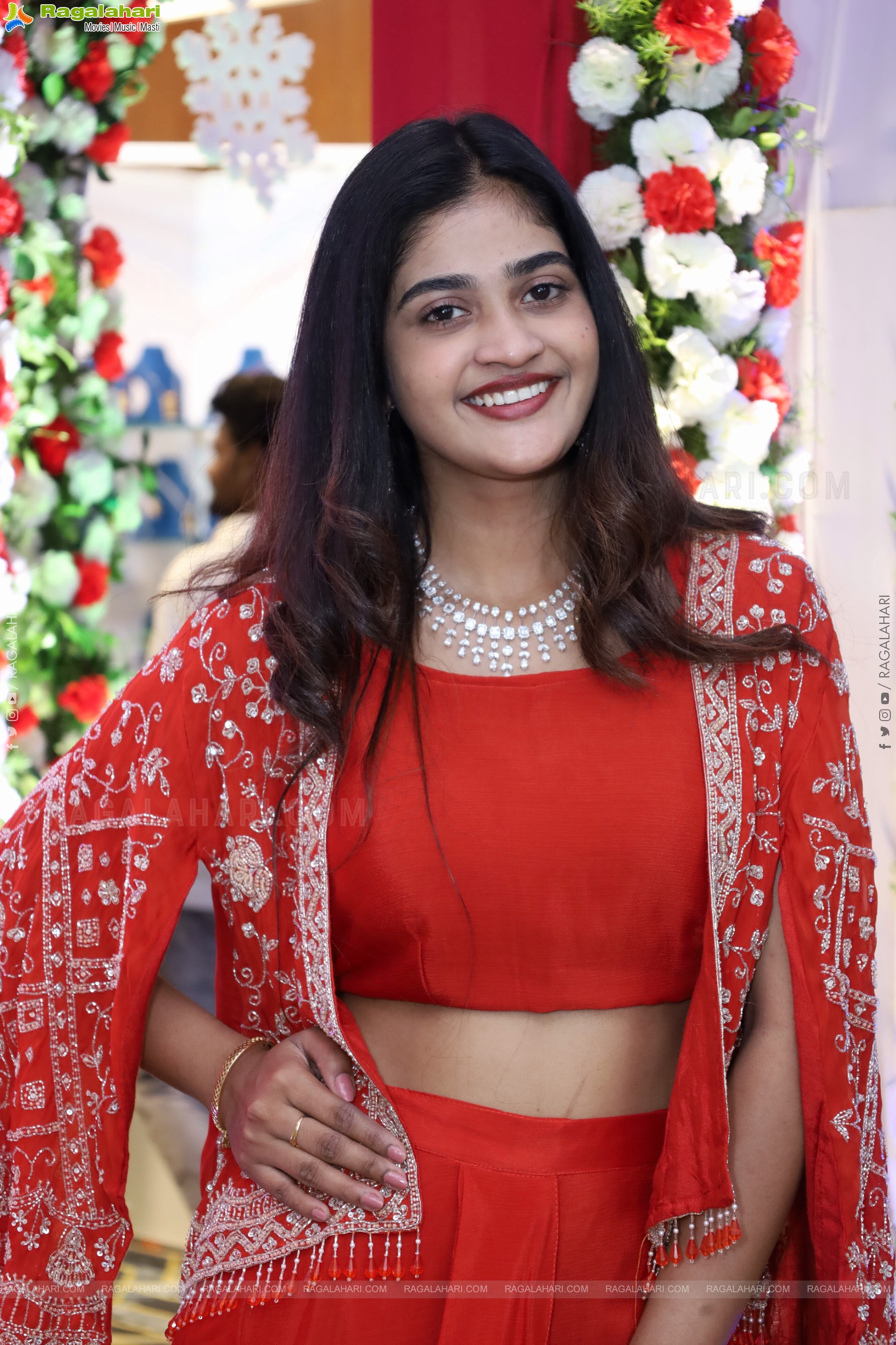 Sindhu Dunna in Orange Designer Dress, HD Gallery