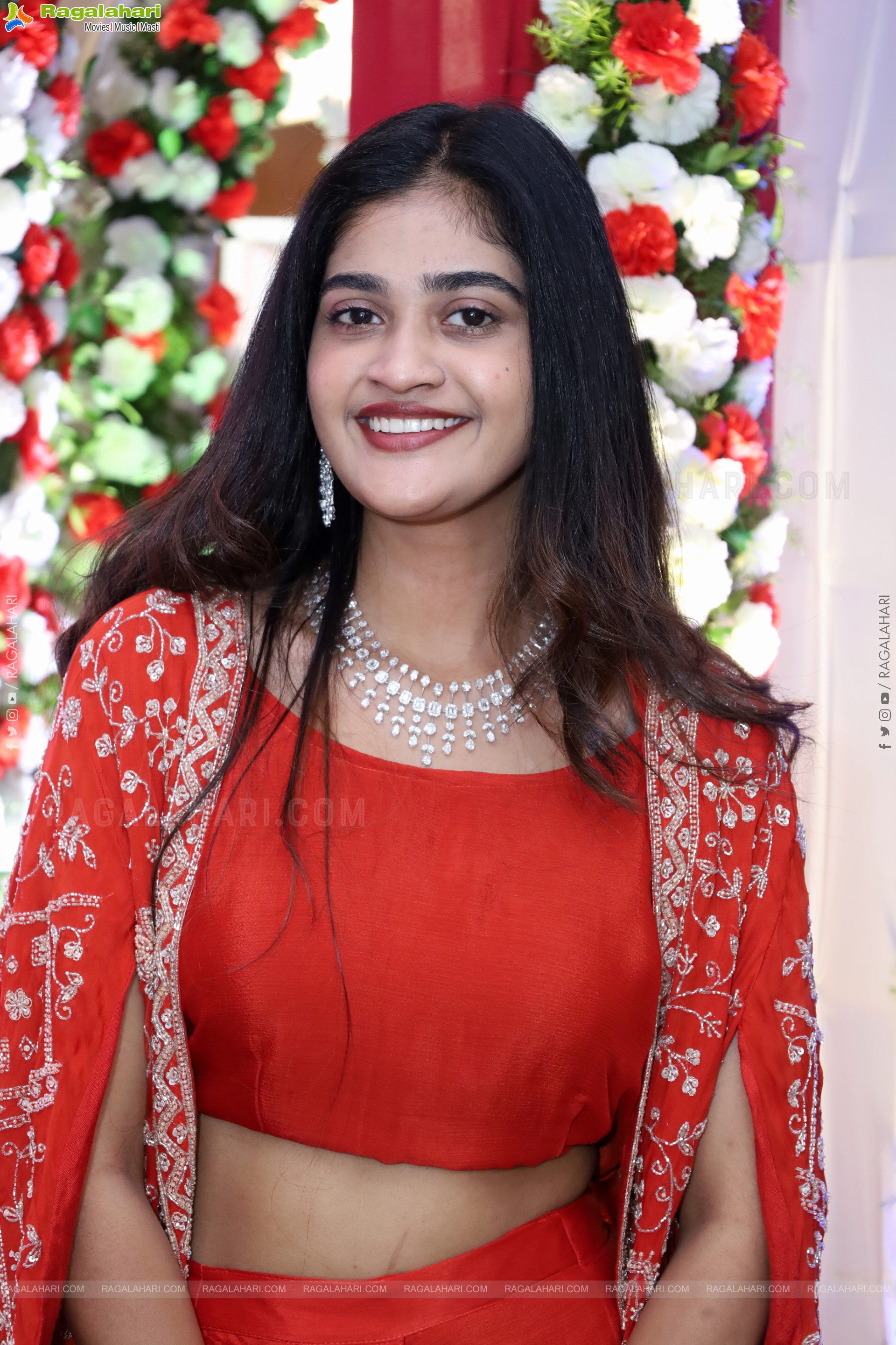 Sindhu Dunna in Orange Designer Dress, HD Gallery