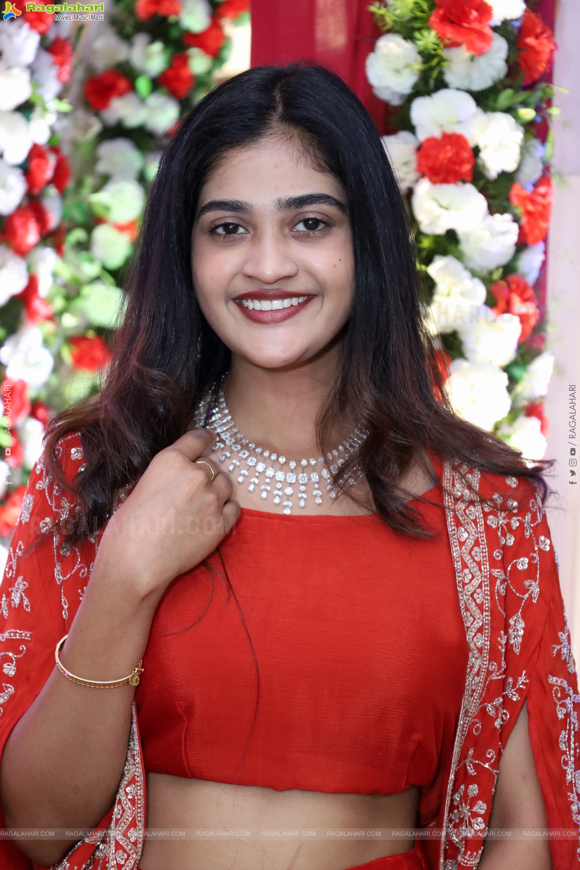 Sindhu Dunna in Orange Designer Dress, HD Gallery