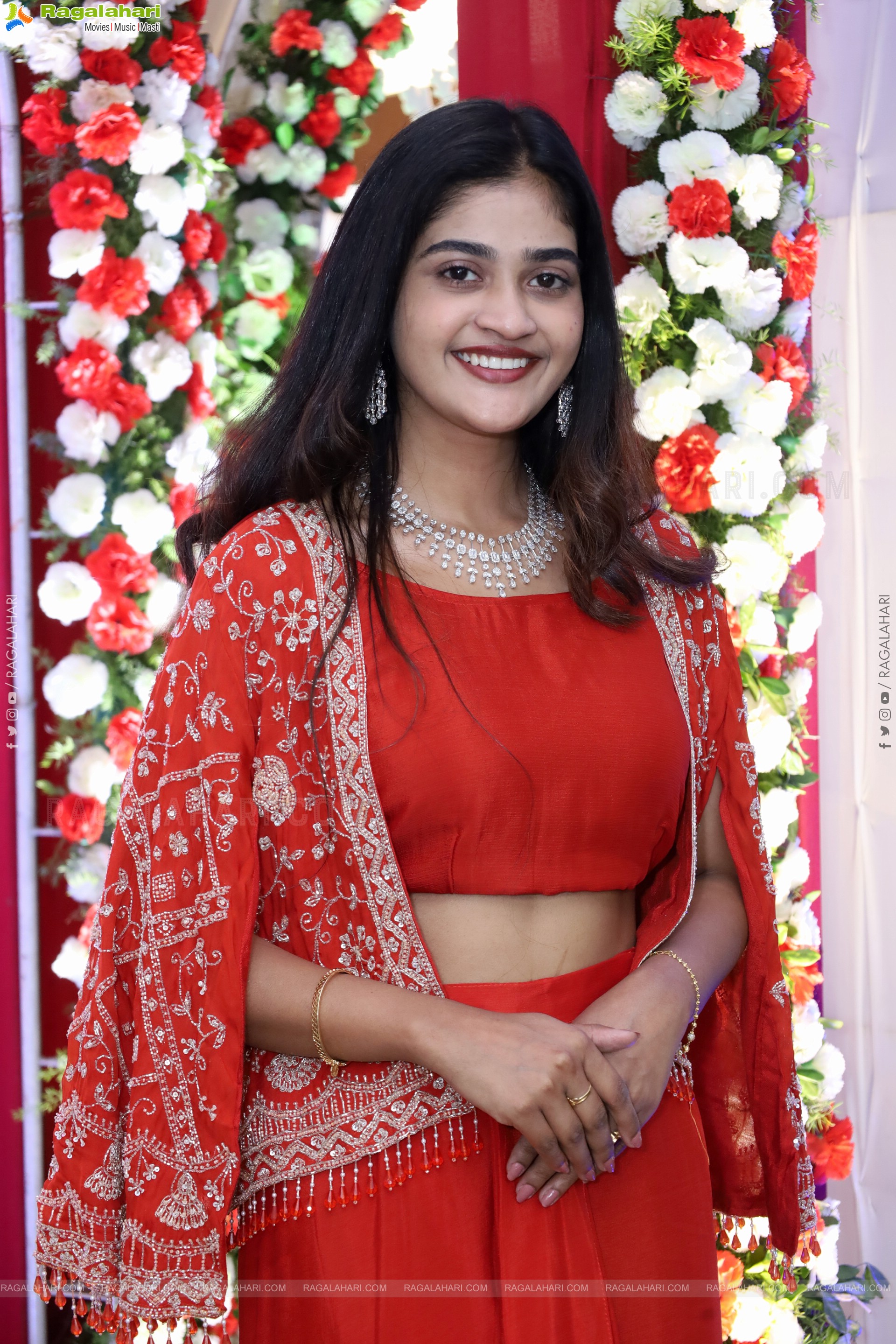 Sindhu Dunna in Orange Designer Dress, HD Gallery