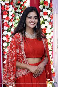 Sindhu Dunna in Orange Designer Dress, HD Gallery