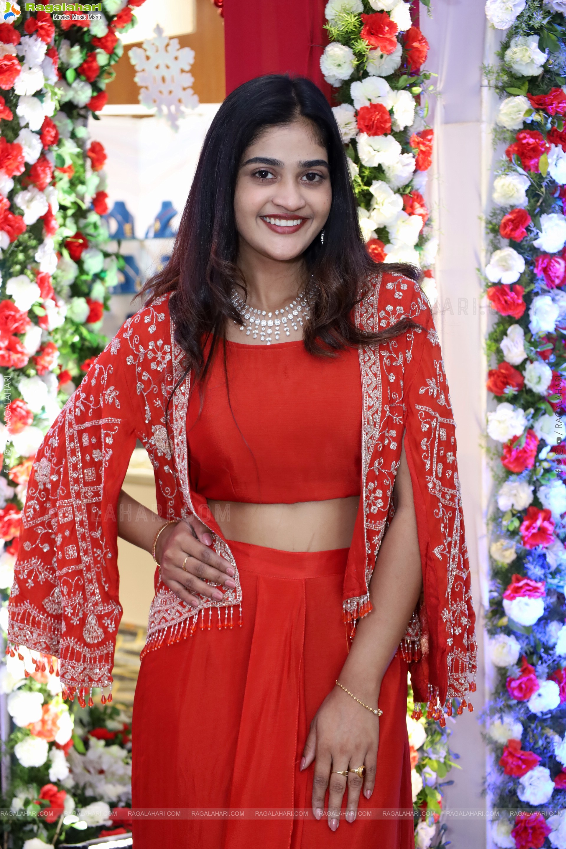 Sindhu Dunna in Orange Designer Dress, HD Gallery