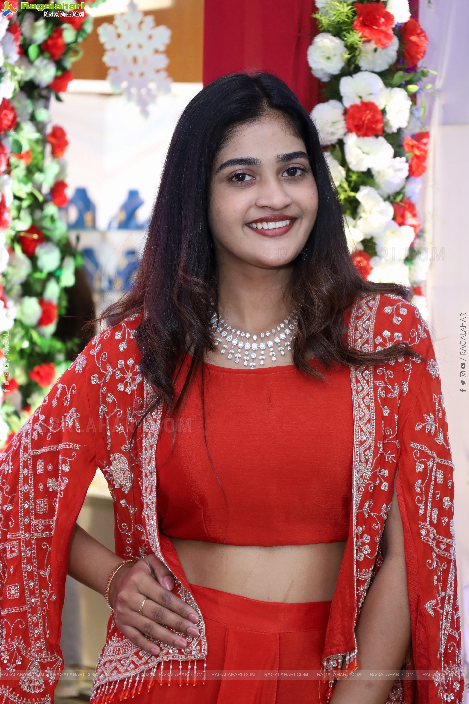 Sindhu Dunna in Orange Designer Dress, HD Gallery