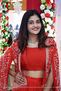 Sindhu Dunna in Orange Designer Dress, HD Gallery