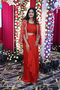 Sindhu Dunna in Orange Designer Dress, HD Gallery