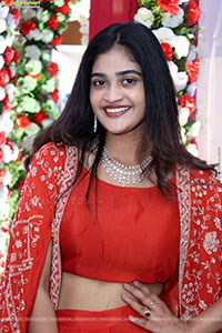 Sindhu Dunna in Orange Designer Dress, HD Gallery