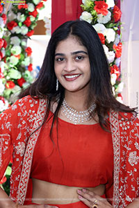 Sindhu Dunna in Orange Designer Dress, HD Gallery