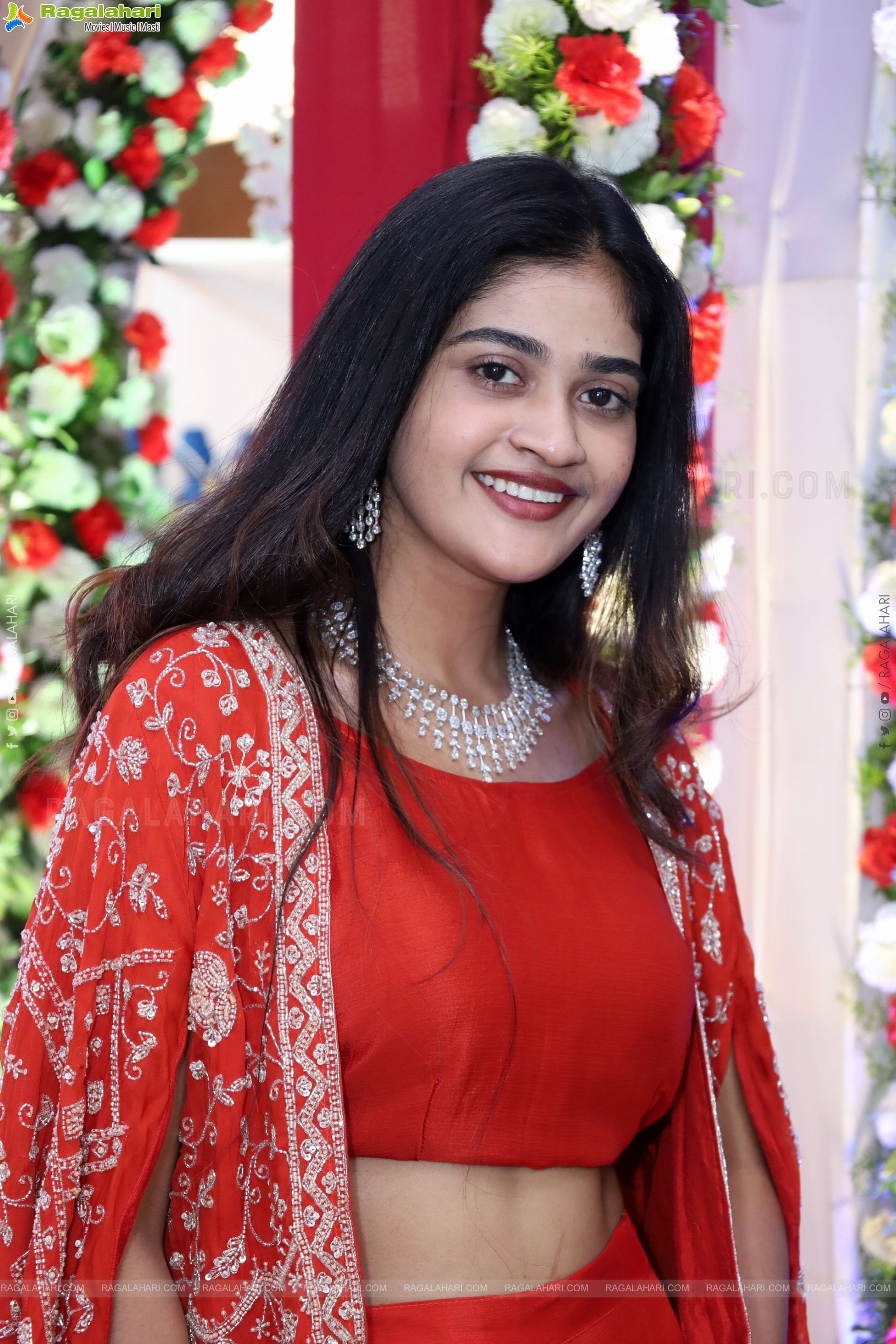 Sindhu Dunna in Orange Designer Dress, HD Gallery