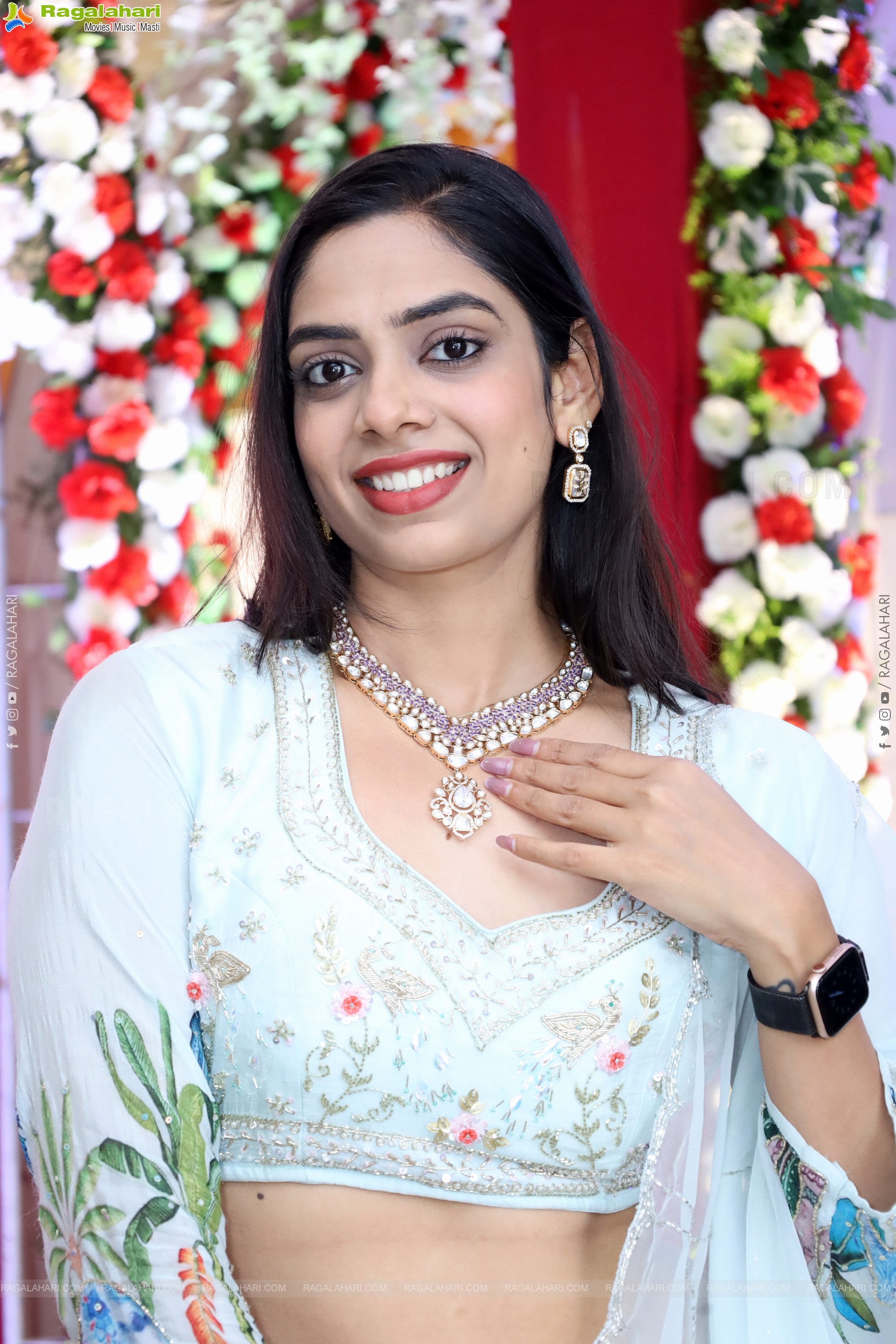 Swetha Kanduri stills in White Designer Dress, HD Gallery