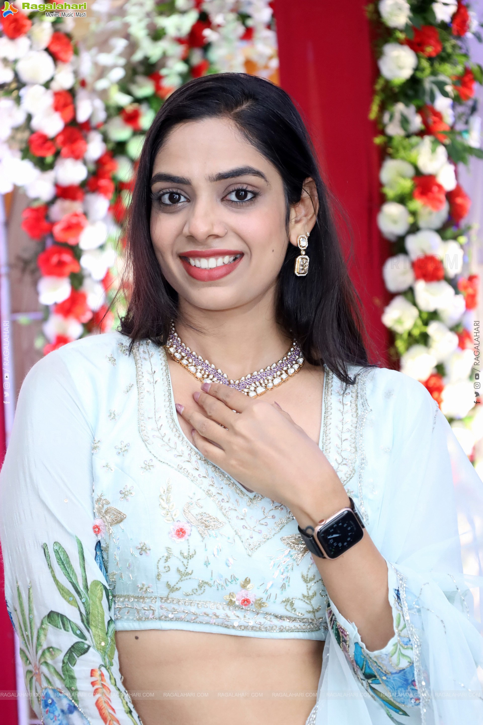 Swetha Kanduri stills in White Designer Dress, HD Gallery