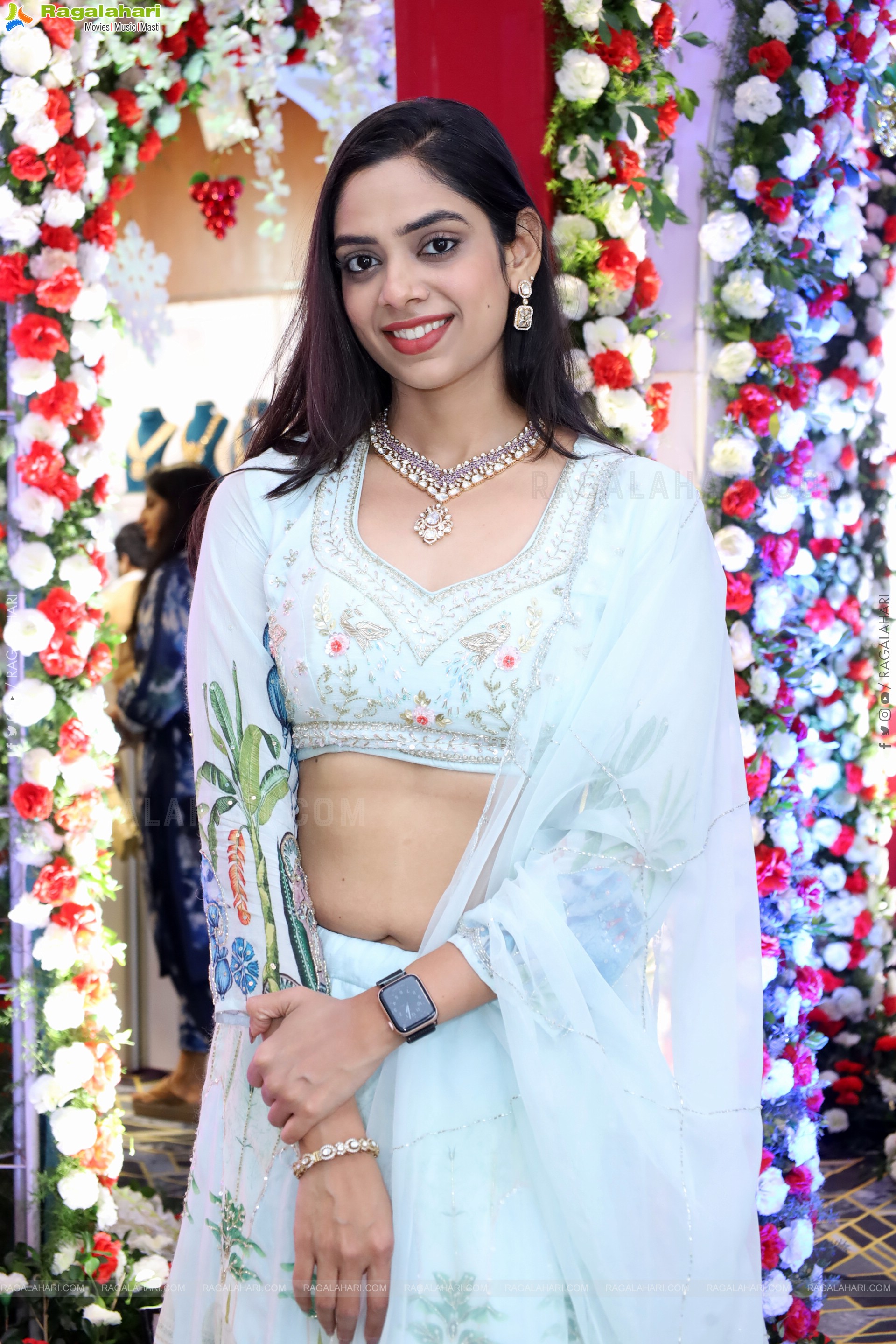 Swetha Kanduri stills in White Designer Dress, HD Gallery