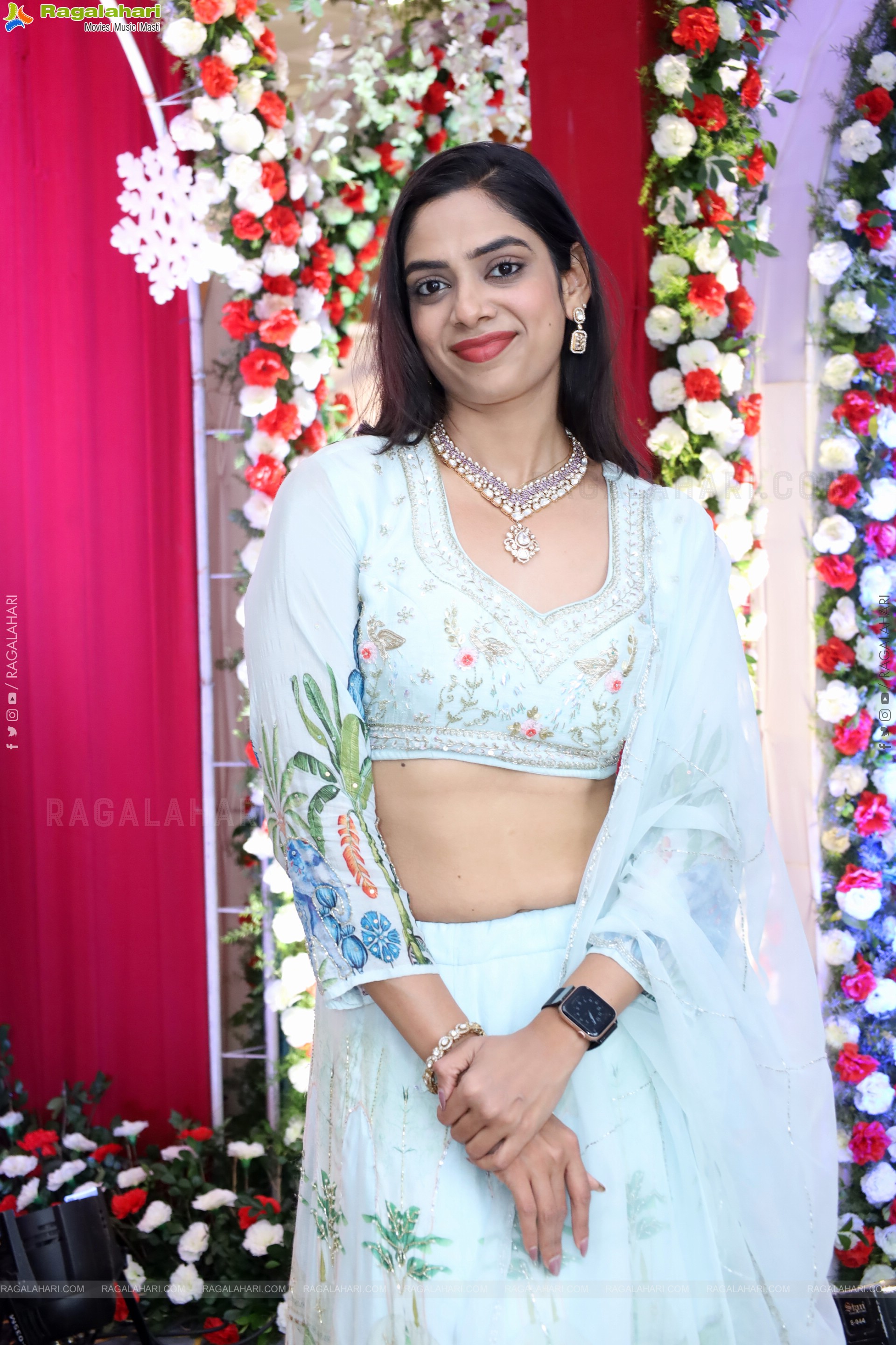 Swetha Kanduri stills in White Designer Dress, HD Gallery