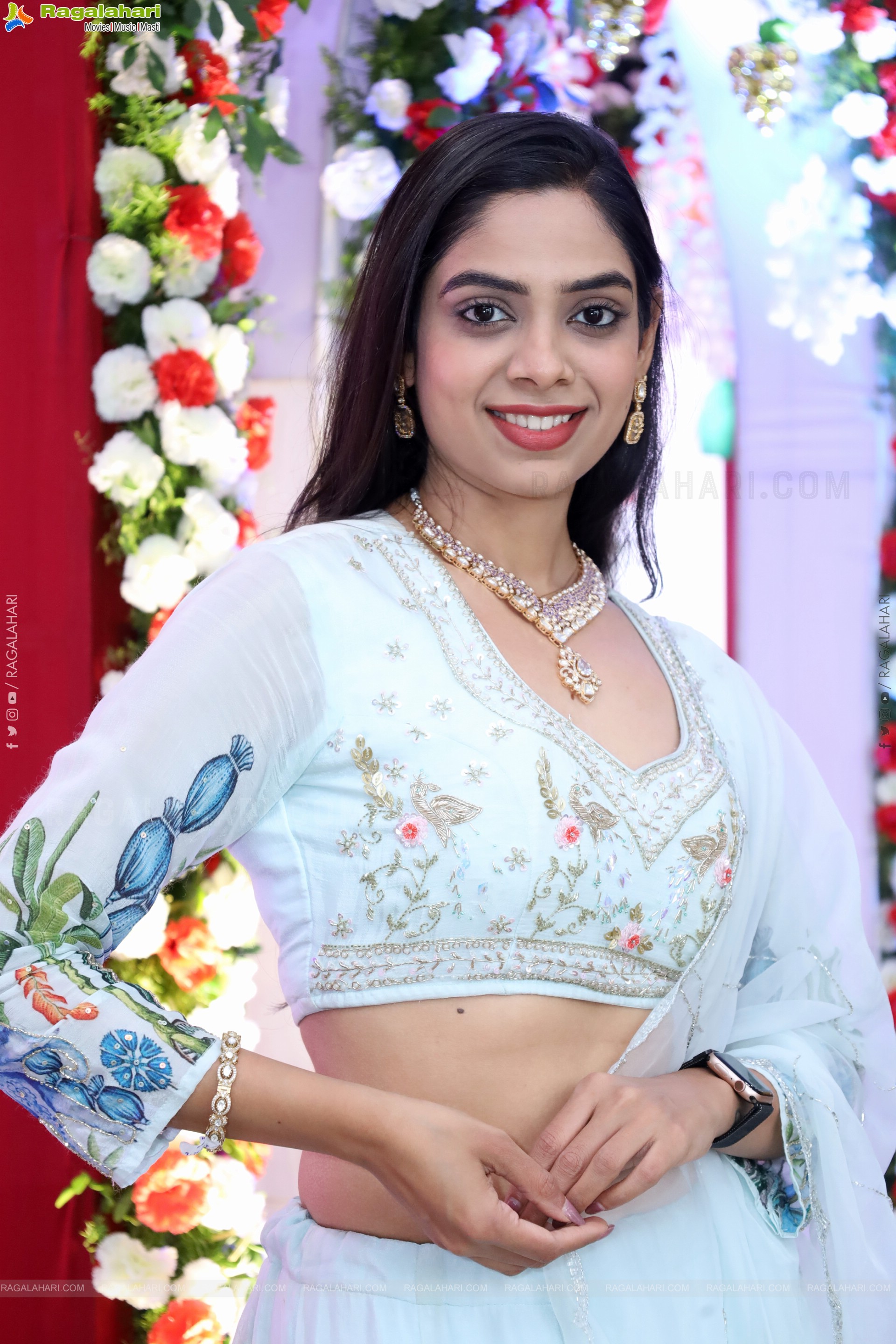 Swetha Kanduri stills in White Designer Dress, HD Gallery