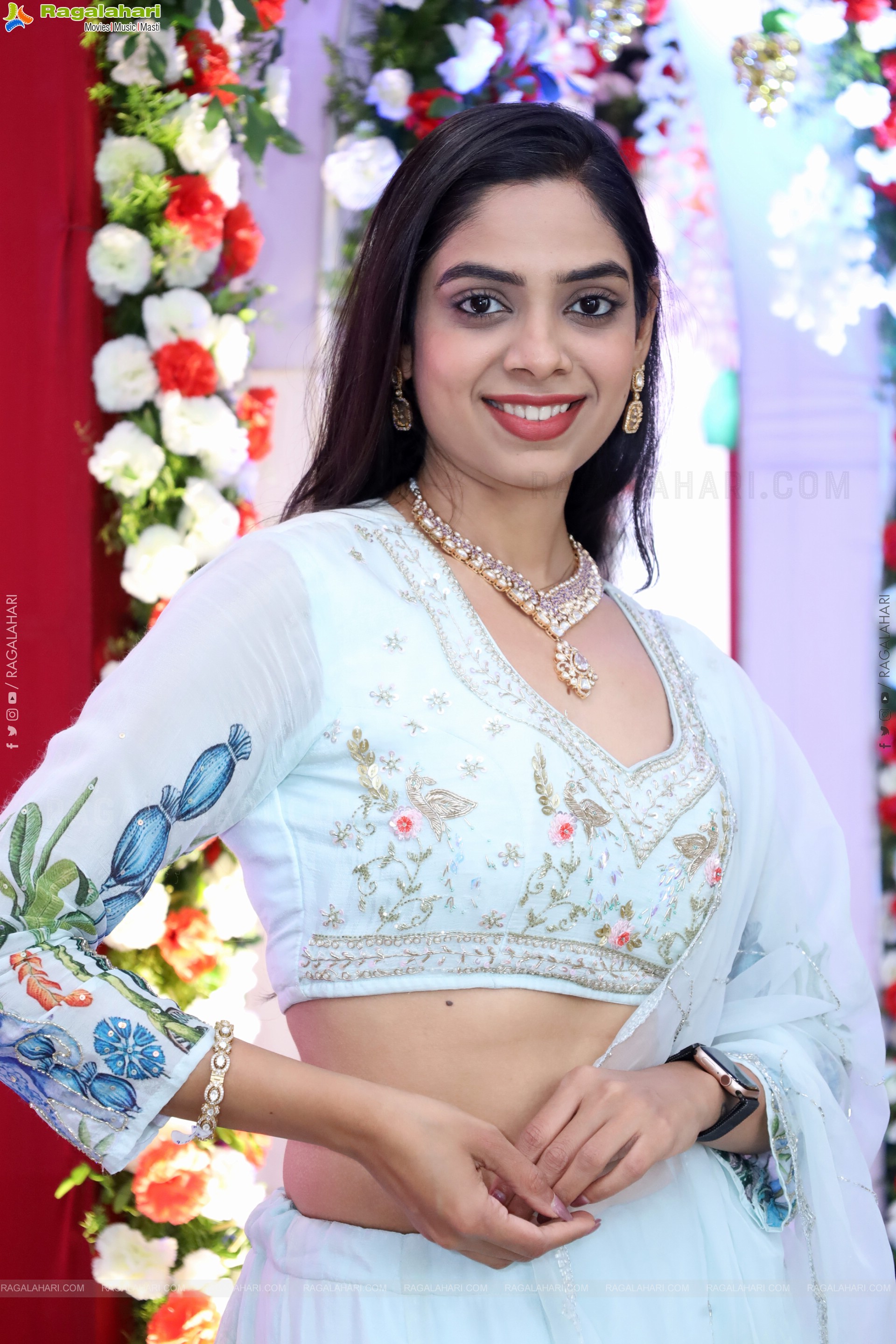 Swetha Kanduri stills in White Designer Dress, HD Gallery