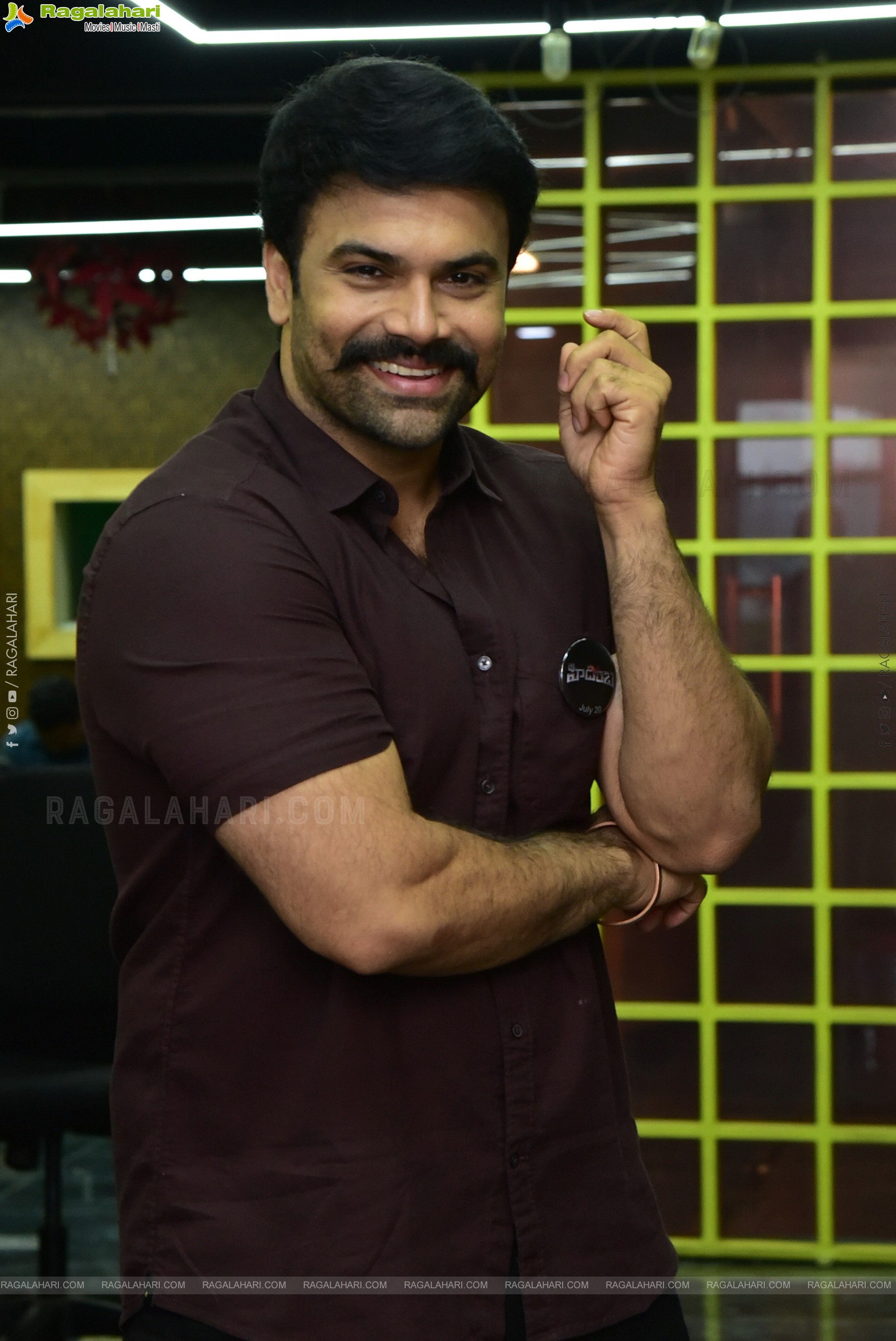 Hero Ashwin Babu at Hidimbha Interview, HD Gallery