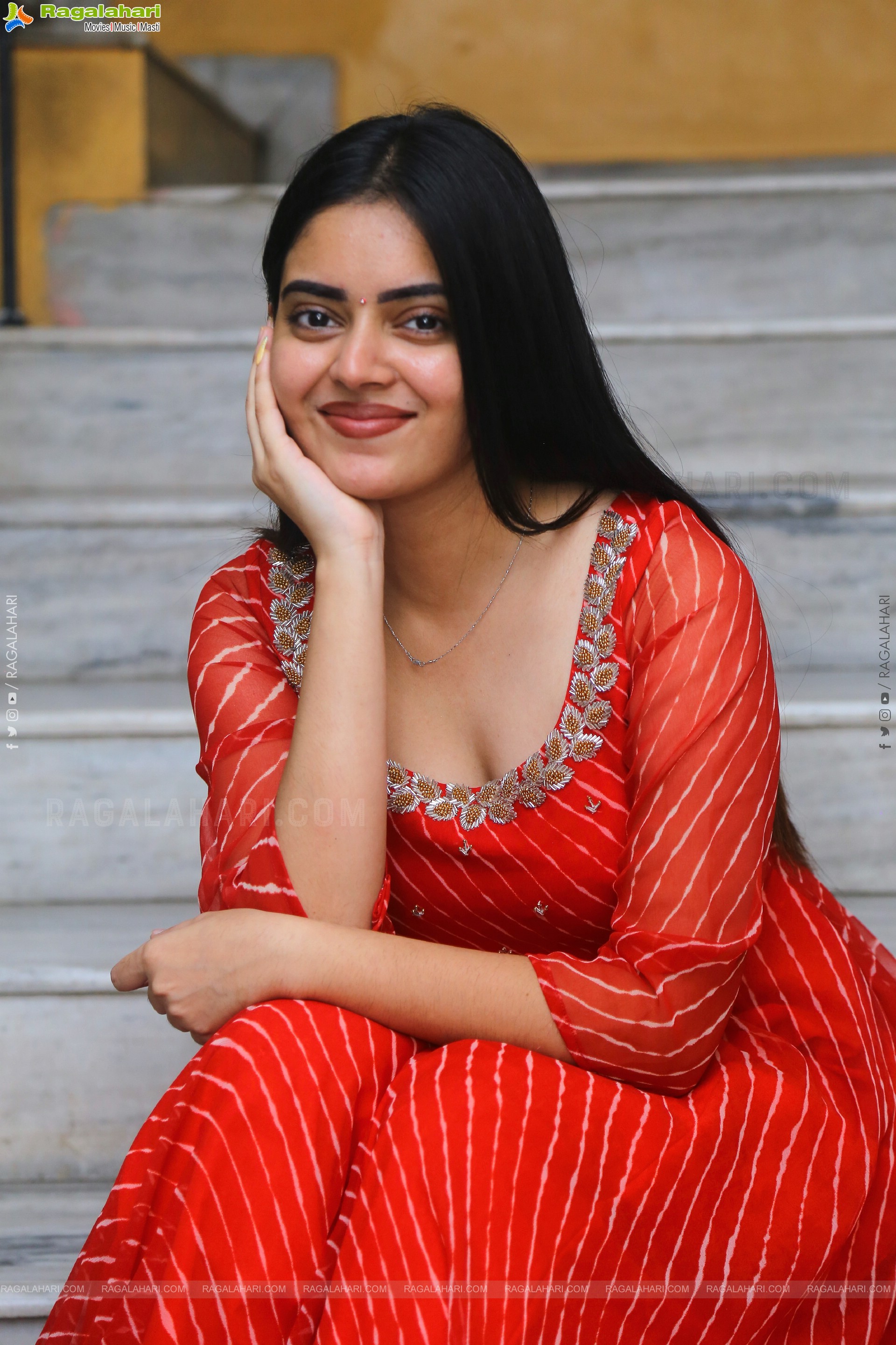 Kushitha Kallapu stills at Neethone Nenu First Look Launch, HD Gallery