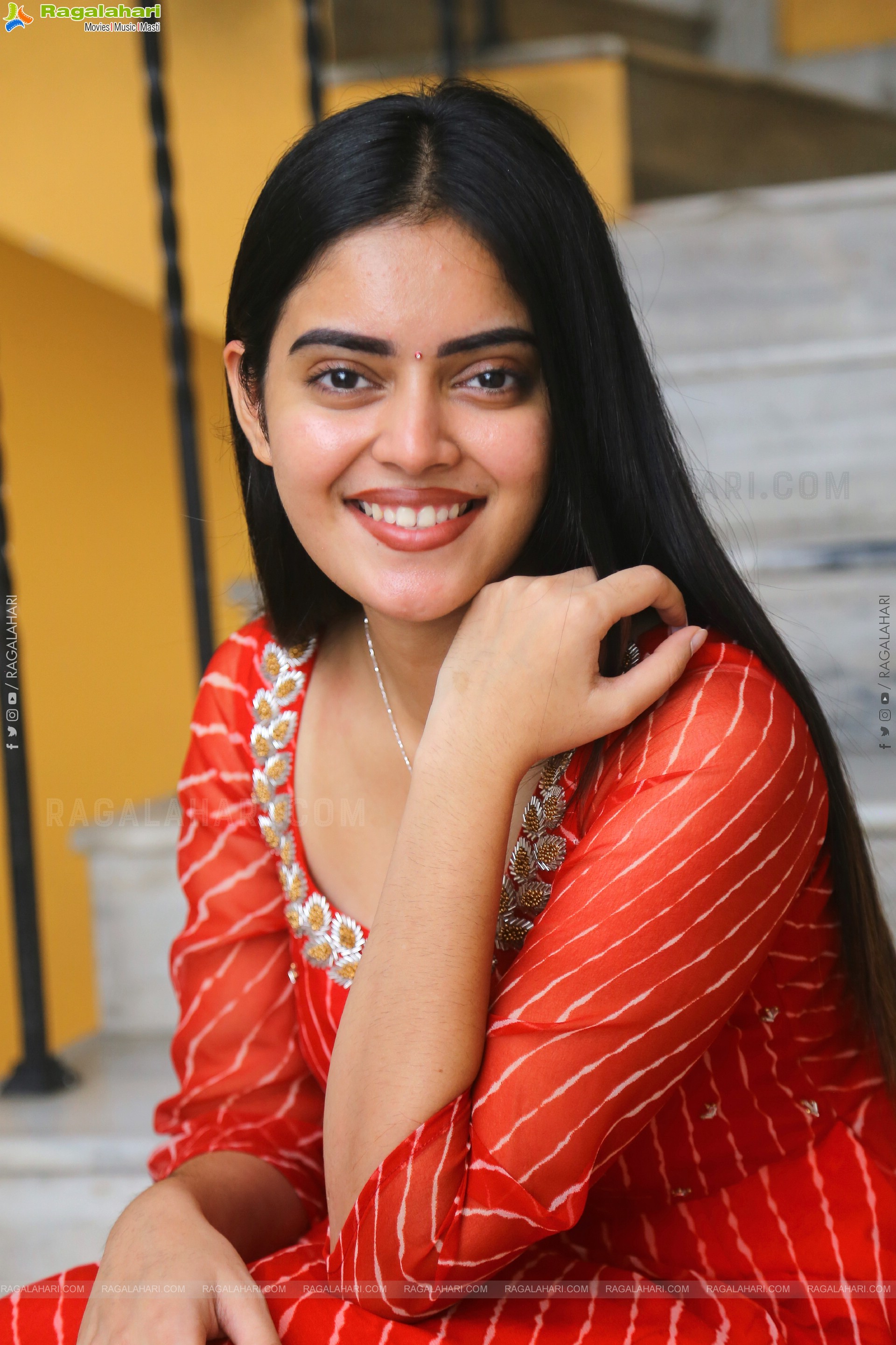 Kushitha Kallapu stills at Neethone Nenu First Look Launch, HD Gallery