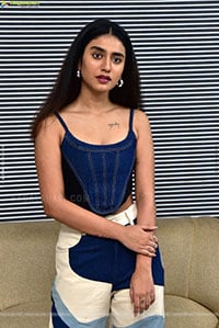 Heroine Priya Prakash Varrier at BRO Interview, HD Gallery