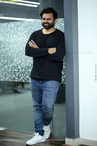 Sai Dharam Tej at Bro Movie Interview, HD Gallery