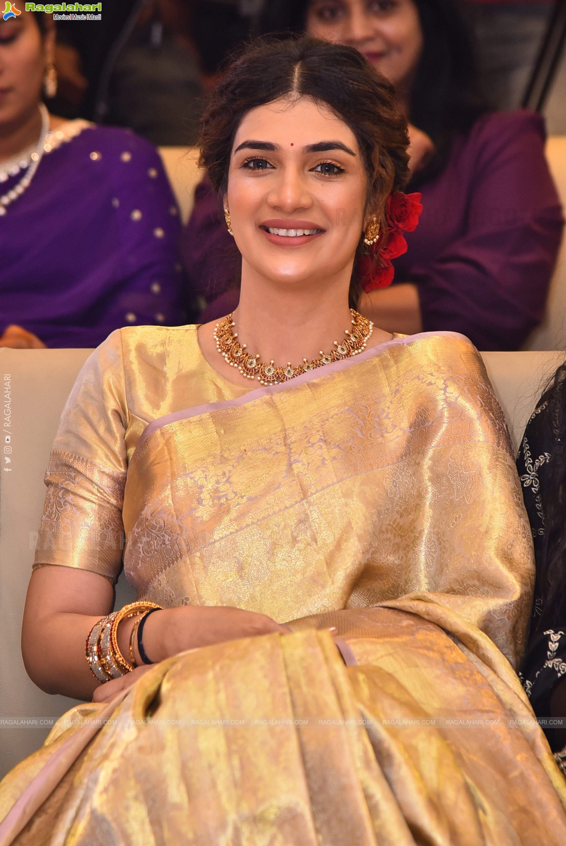 Hassini Sudhir at Purushothamudu Pre-release Event, HD Gallery