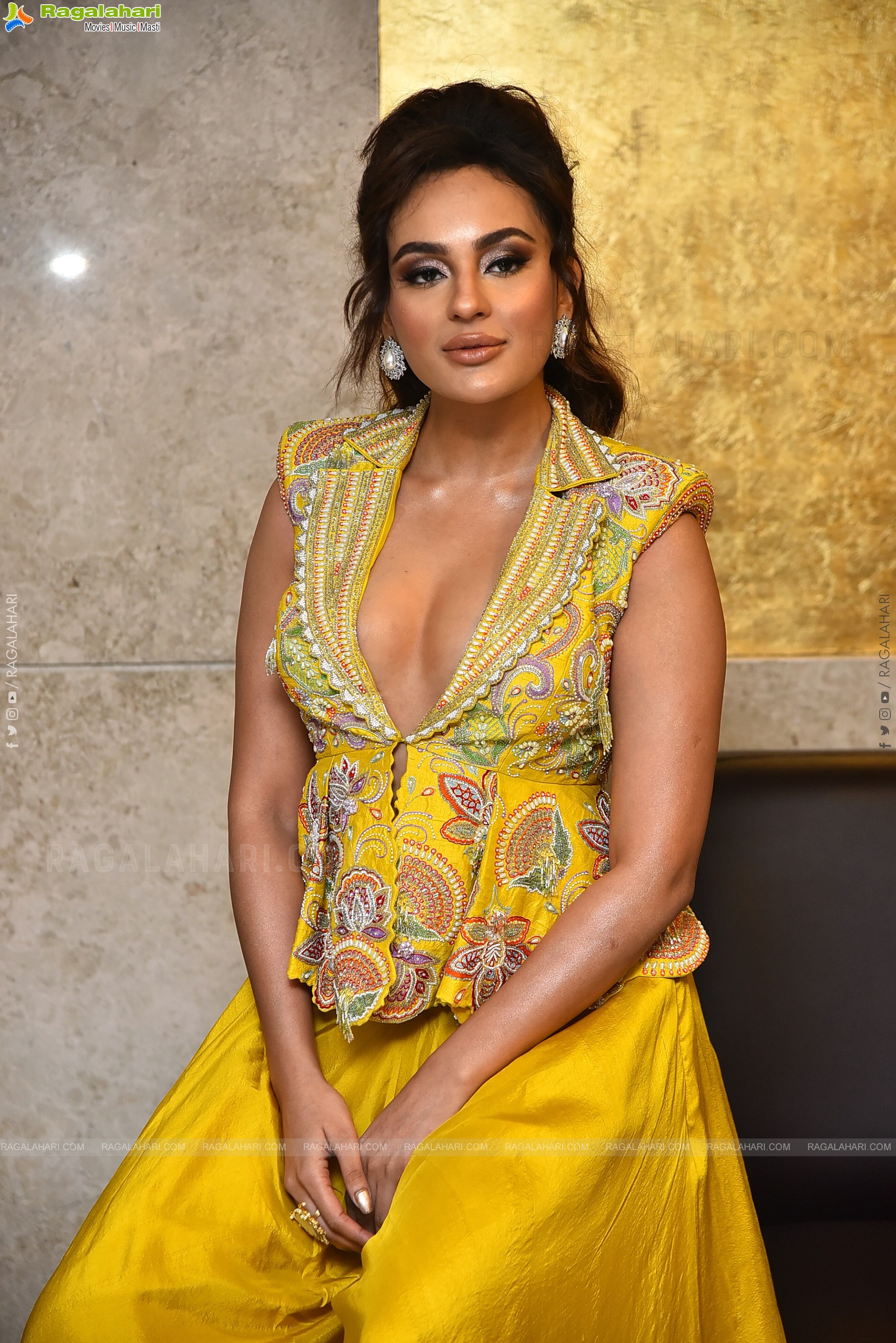 Actress Seerat Kapoor At Usha Parinayam Pre Release Event, HD Gallery